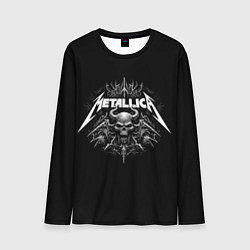 Лонгслив мужской The horned skull - Metallica, цвет: 3D-принт