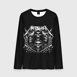 Мужской лонгслив Metallica - four skulls