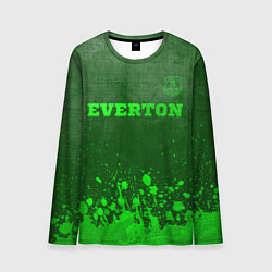 Лонгслив мужской Everton - green gradient посередине, цвет: 3D-принт
