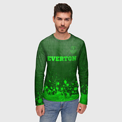 Лонгслив мужской Everton - green gradient посередине, цвет: 3D-принт — фото 2