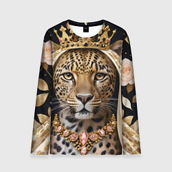 Мужской лонгслив Леопард с короной