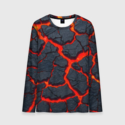 Лонгслив мужской Текущая в породе лава, цвет: 3D-принт