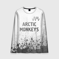 Лонгслив мужской Arctic Monkeys - white gradient посередине, цвет: 3D-принт