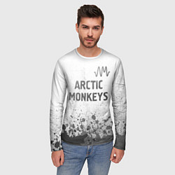 Лонгслив мужской Arctic Monkeys - white gradient посередине, цвет: 3D-принт — фото 2