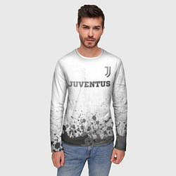 Лонгслив мужской Juventus - white gradient посередине, цвет: 3D-принт — фото 2