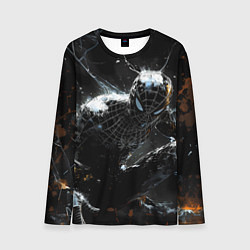 Мужской лонгслив Человек-паук в черном костюме