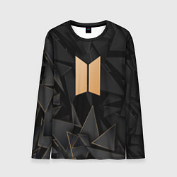 Лонгслив мужской BTS golden poly, цвет: 3D-принт