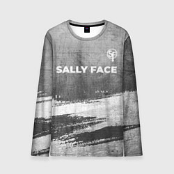 Лонгслив мужской Sally Face - grey gradient посередине, цвет: 3D-принт