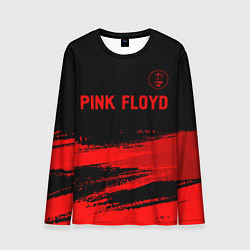 Лонгслив мужской Pink Floyd - red gradient посередине, цвет: 3D-принт