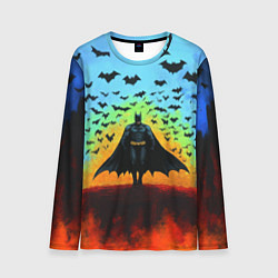 Мужской лонгслив Бэтмен и летучие мыши