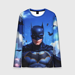 Мужской лонгслив Бэтмен синее небо