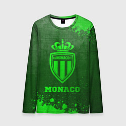 Лонгслив мужской Monaco - green gradient, цвет: 3D-принт