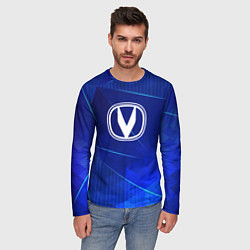 Лонгслив мужской Changan blue poly, цвет: 3D-принт — фото 2