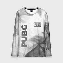 Лонгслив мужской PUBG - white gradient вертикально, цвет: 3D-принт
