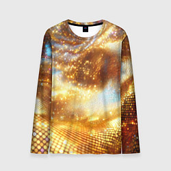 Лонгслив мужской Блестящая золотая текстура, цвет: 3D-принт