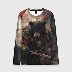 Мужской лонгслив Самурай медведь