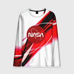 Лонгслив мужской Nasa абстрактные полосы, цвет: 3D-принт