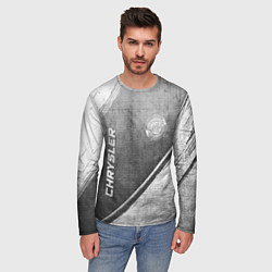 Лонгслив мужской Chrysler - grey gradient вертикально, цвет: 3D-принт — фото 2