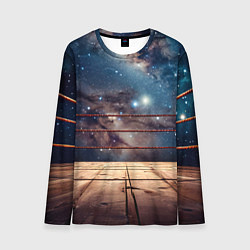 Мужской лонгслив Космический ринг