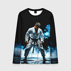 Мужской лонгслив Боец джиу-джитсу в дыму