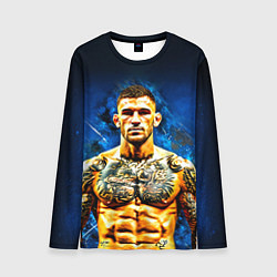 Мужской лонгслив Дастин Порье на синем