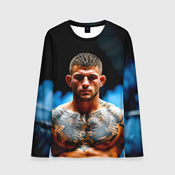 Мужской лонгслив Дастин Порье в дыму