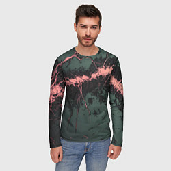 Лонгслив мужской Гранж потертая текстура, цвет: 3D-принт — фото 2