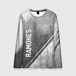 Лонгслив мужской Ramones - grey gradient вертикально, цвет: 3D-принт