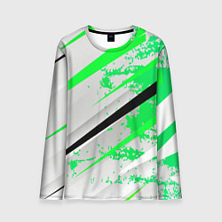 Мужской лонгслив Color white light green