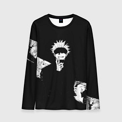 Лонгслив мужской Сатору годжо битва, цвет: 3D-принт