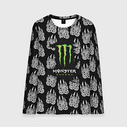 Мужской лонгслив Monster energy медвежьи лапы