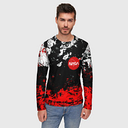 Лонгслив мужской Nasa краски, цвет: 3D-принт — фото 2