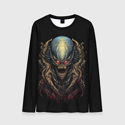 Лонгслив мужской Пришелец в ретро стиле, цвет: 3D-принт