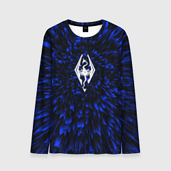 Лонгслив мужской Skyrim blue energy, цвет: 3D-принт