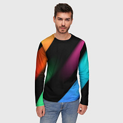 Лонгслив мужской Multicoloured, цвет: 3D-принт — фото 2