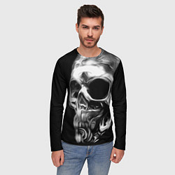 Лонгслив мужской Стилизованный череп, цвет: 3D-принт — фото 2