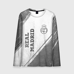 Лонгслив мужской Real Madrid - white gradient вертикально, цвет: 3D-принт