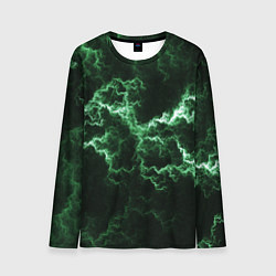 Лонгслив мужской Lightning green line, цвет: 3D-принт