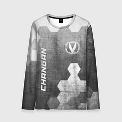 Мужской лонгслив Changan - grey gradient вертикально