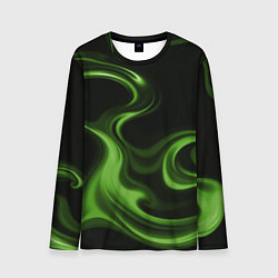 Лонгслив мужской Green black, цвет: 3D-принт