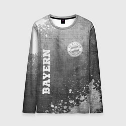 Мужской лонгслив Bayern - grey gradient вертикально