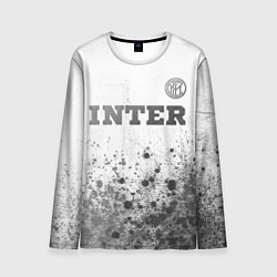Мужской лонгслив Inter - white gradient посередине