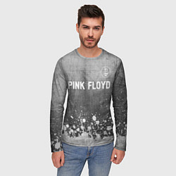 Лонгслив мужской Pink Floyd - grey gradient посередине, цвет: 3D-принт — фото 2