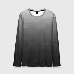Лонгслив мужской Текстурированный градиент тёмно-серый, цвет: 3D-принт
