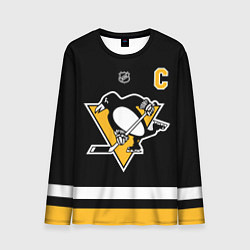 Лонгслив мужской Кросби - черная форма, цвет: 3D-принт