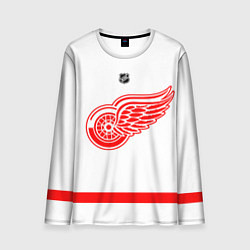 Лонгслив мужской Detroit Red Wings white, цвет: 3D-принт