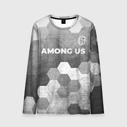 Лонгслив мужской Among Us - grey gradient посередине, цвет: 3D-принт