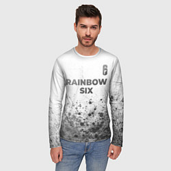 Лонгслив мужской Rainbow Six - white gradient посередине, цвет: 3D-принт — фото 2