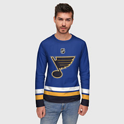 Лонгслив мужской St Louis Blues - NHL team, цвет: 3D-принт — фото 2
