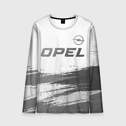 Лонгслив мужской Opel - white gradient посередине, цвет: 3D-принт